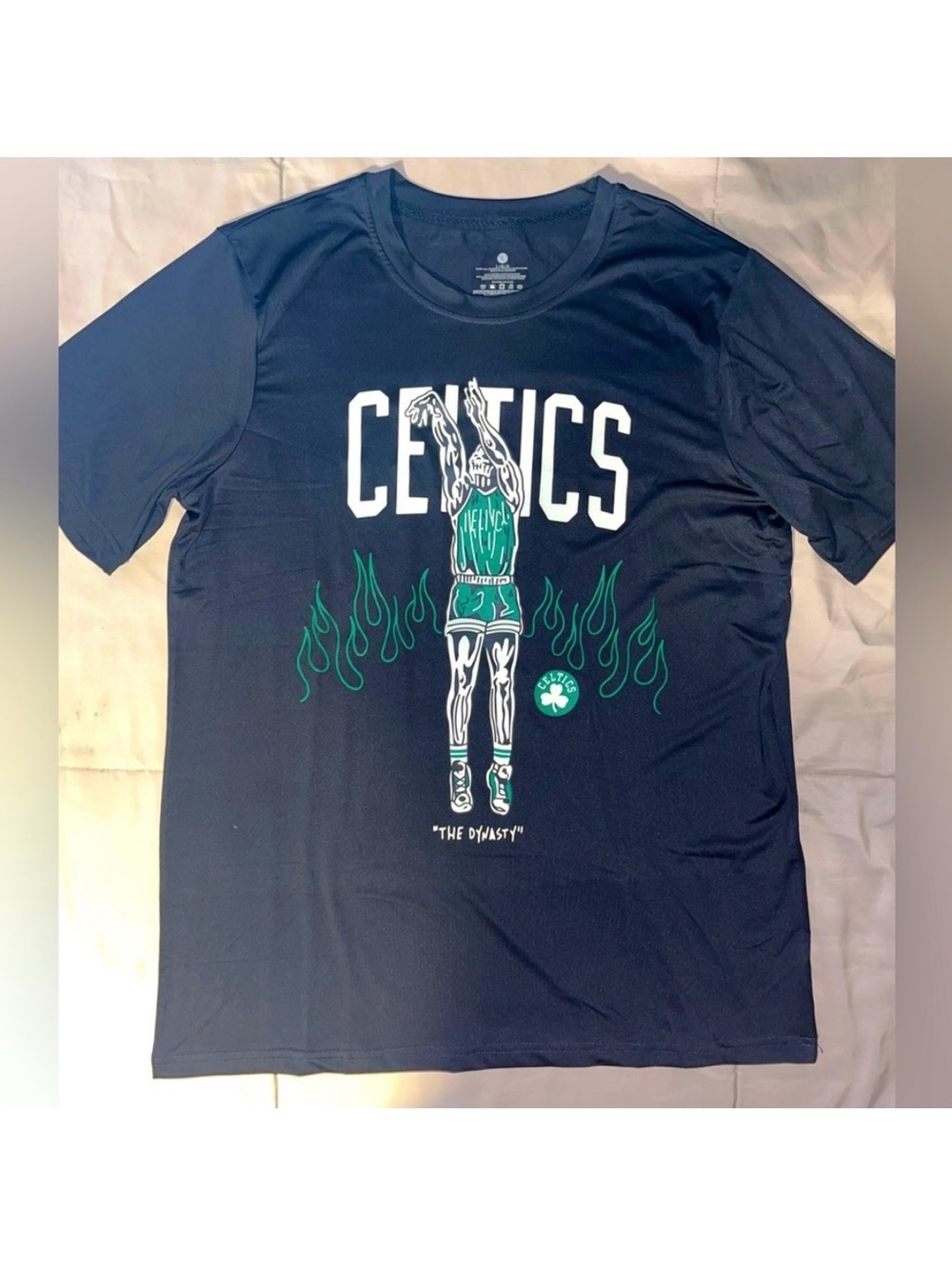 Black Short Sleeve Boston Celtics THE DYNASTY NBA Graphic DRI-FIT T Shirt Large
